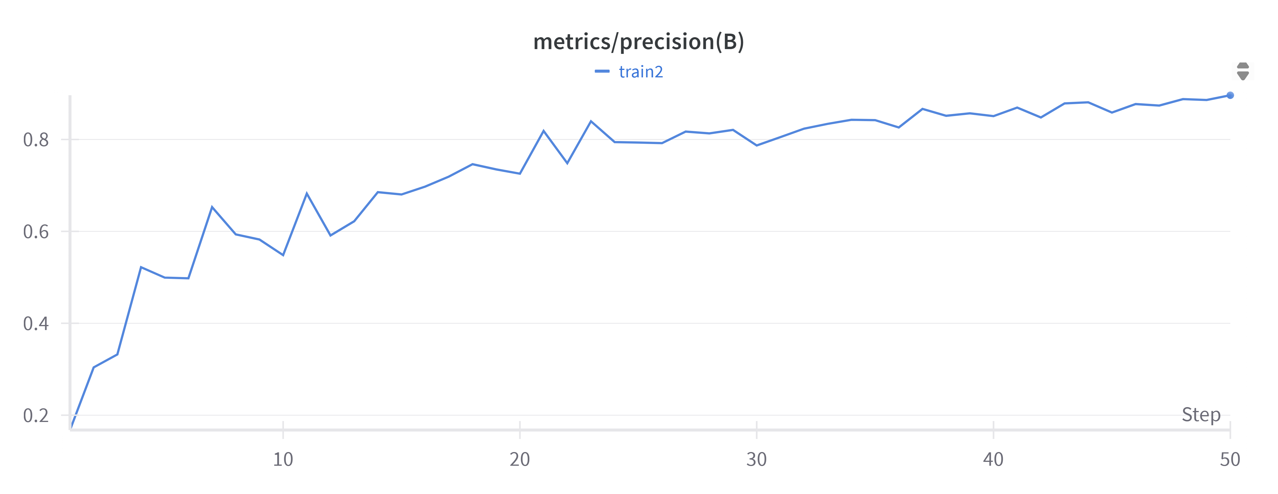Precision training curve